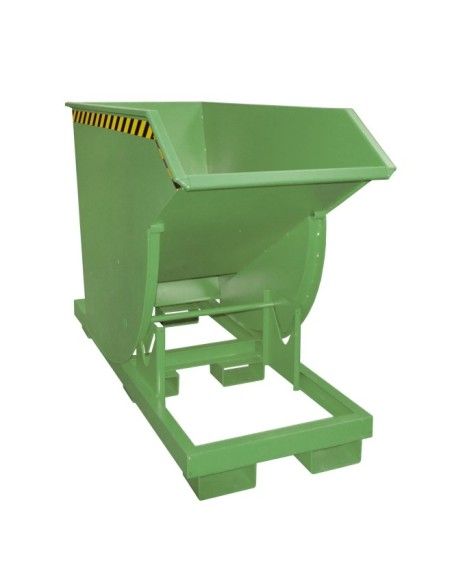 Bacs Basculants--Conteneur tilting, peint, soie verte
