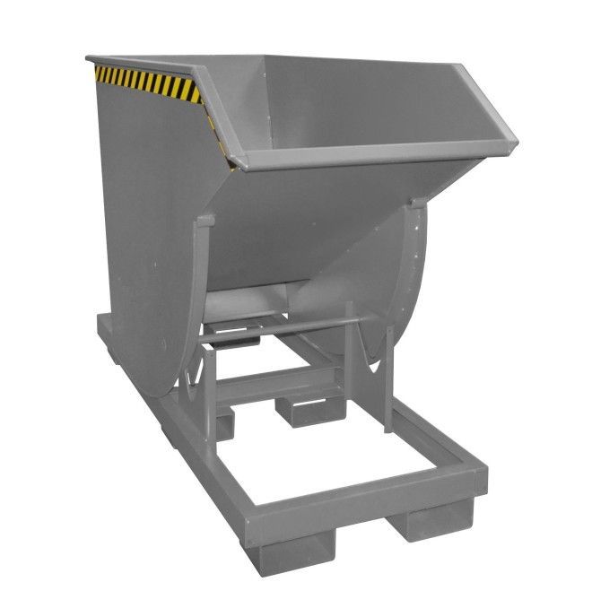 Tilting Container--Container tilting, painted, gray mouse