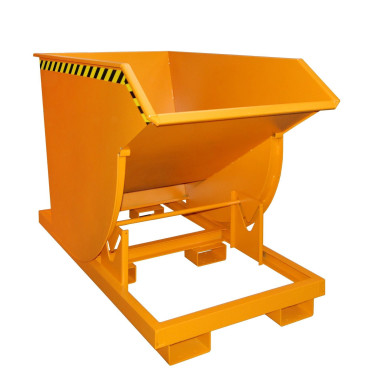 Contenedor basculante, pintado, Amarillo naranja