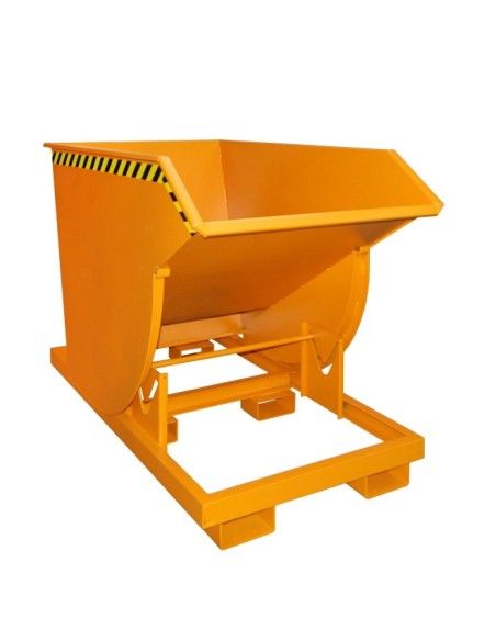 Contenitore Ribaltabile--Contenitore ribaltabile, dipinto, giallo arancio