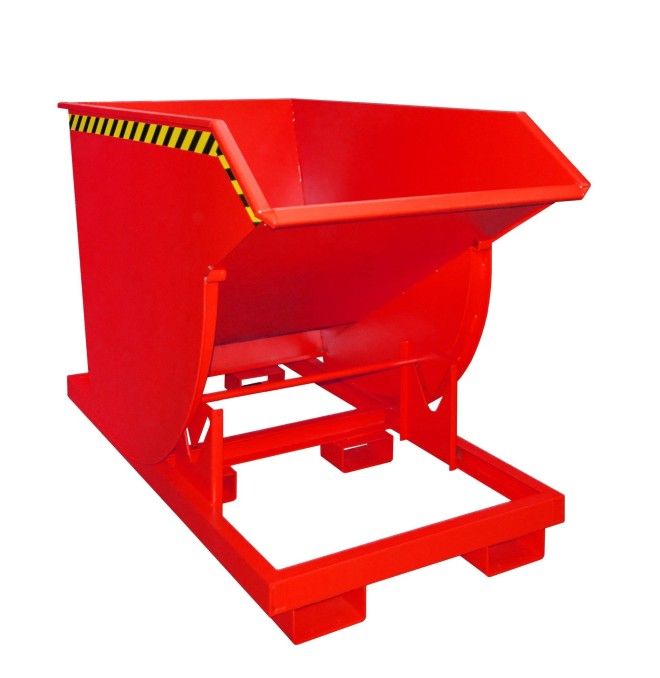 Tilting Container--Container tilting, painted, Red fire