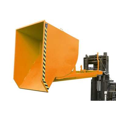 Tilting Container--Container tilting, painted, Orange yellow