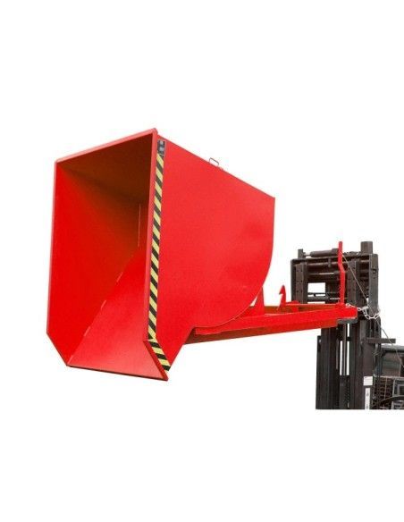 Recipiente Inclinável--Recipiente tilting, pintado, fogo vermelho