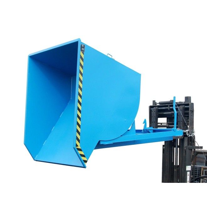 Tilting Container--Container tilting, painted, light blue