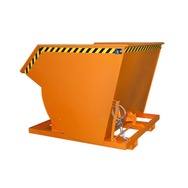 Contenitore Ribaltabile--Contenitore ribaltabile, dipinto, giallo arancio