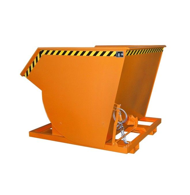 Contenitore Ribaltabile--Contenitore ribaltabile, dipinto, giallo arancio