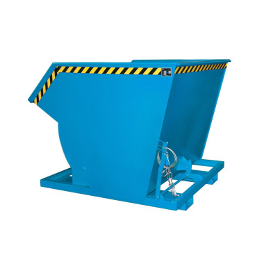 Tilting Container--Container tilting, painted, light blue