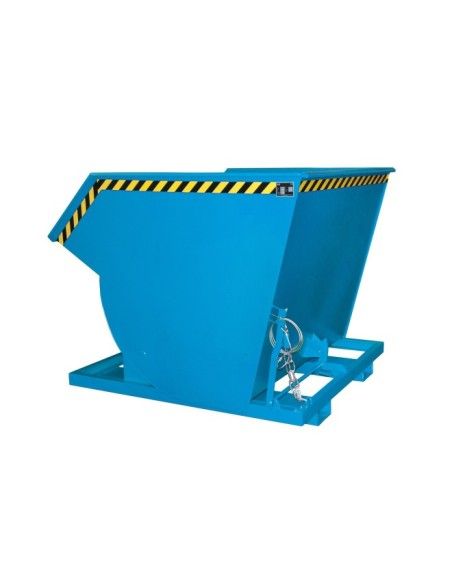 Tilting Container--Container tilting, painted, light blue