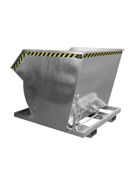 Contenedor basculante, galvanizado en caliente