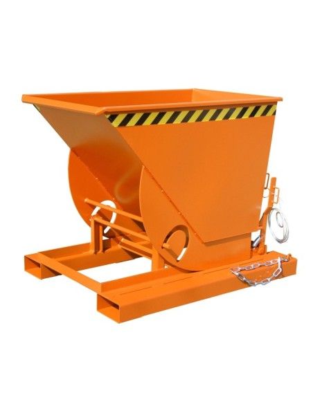 Contenitore Ribaltabile--Contenitore ribaltabile, dipinto, giallo arancio