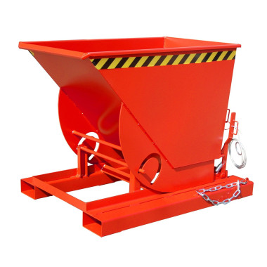 Tilting Container--Container tilting, painted, Red fire