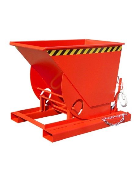 Bacs Basculants--Conteneur tilting, peint, feu rouge