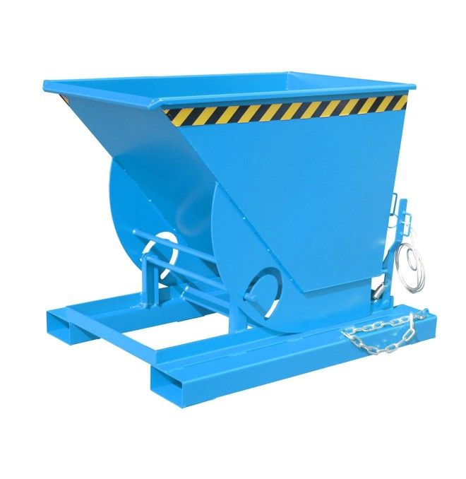 Tilting Container--Container tilting, painted, light blue