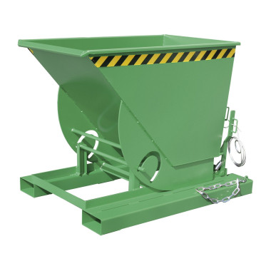 Bacs Basculants--Conteneur tilting, peint, soie verte