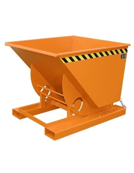 Tilting Container--Container tilting, painted, Orange yellow