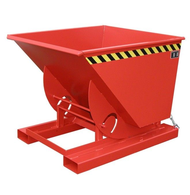 Kippbehälter--Container kippen, lackiert, rotes Feuer