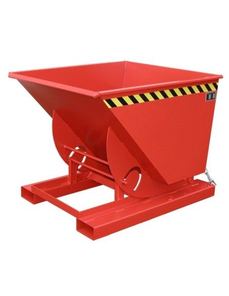 Bacs Basculants--Conteneur tilting, peint, feu rouge