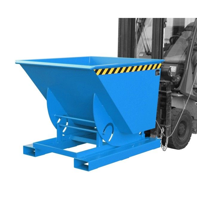 Bacs Basculants--Conteneur tilting, peint, bleu clair