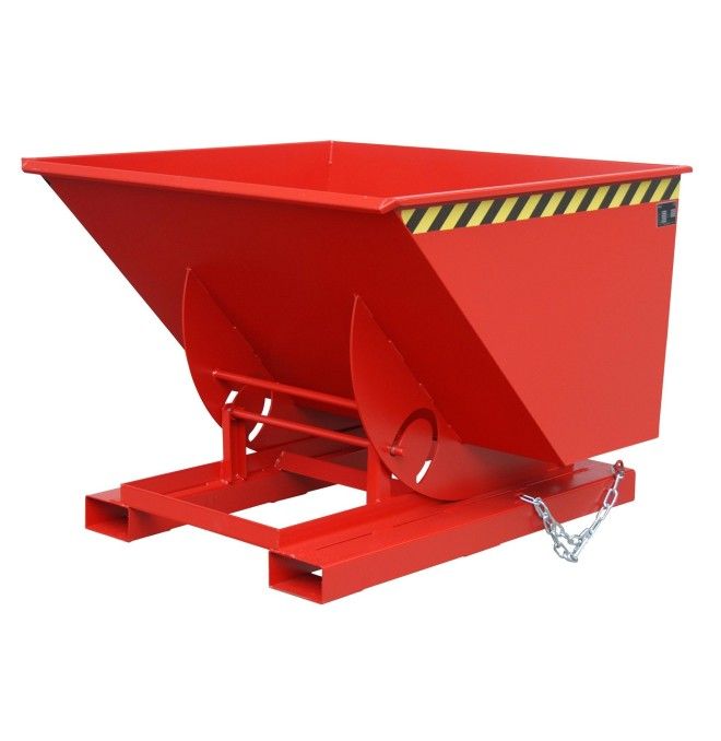 Kippbehälter--Container kippen, lackiert, rotes Feuer