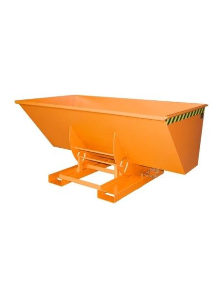 Recipiente Inclinável--Recipiente tilting, pintado, amarelo laranja