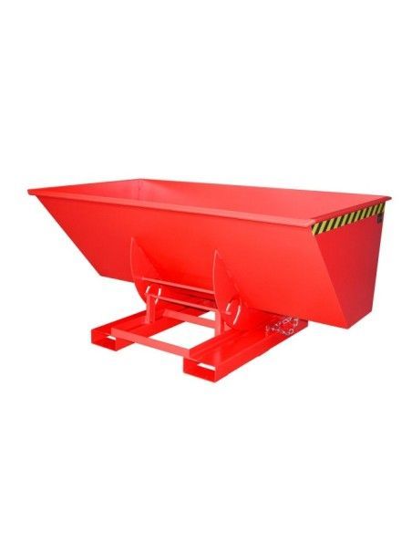 Bacs Basculants--Conteneur tilting, peint, feu rouge