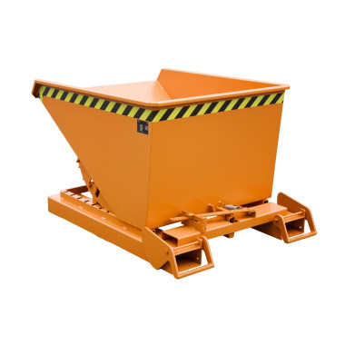 Bacs Basculants--Conteneur tilting, peint, jaune orange