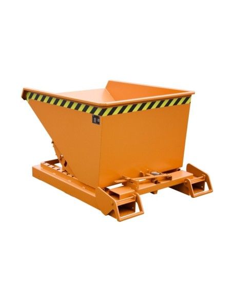 Tilting Container--Container tilting, painted, Orange yellow