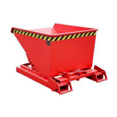 Bacs Basculants--Conteneur tilting, peint, feu rouge