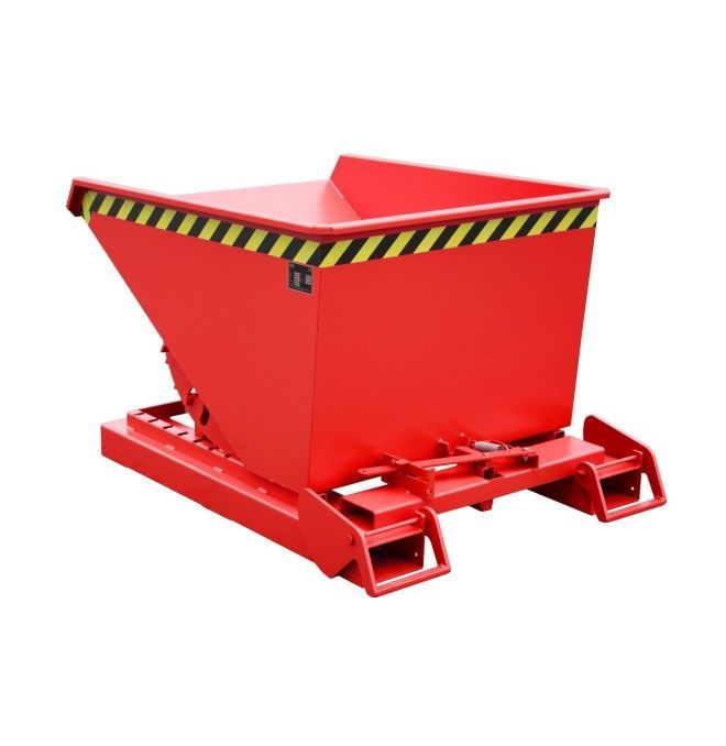 Kippbehälter--Container kippen, lackiert, rotes Feuer
