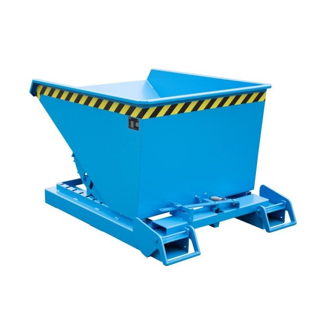 Kippbehälter--Container kippen, lackiert, hellblau