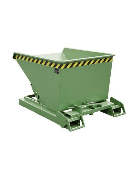 Kippbehälter--Container kippen, lackiert, grün seide