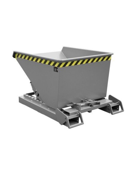 Kippbehälter--Container kippen, lackiert, graue maus