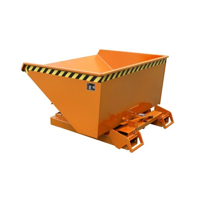 Tilting Container--Container tilting, painted, Orange yellow