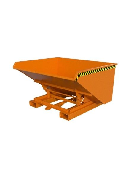 Kippbehälter--Container kippen, lackiert, orange gelb