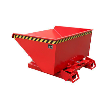 Bacs Basculants--Conteneur tilting, peint, feu rouge