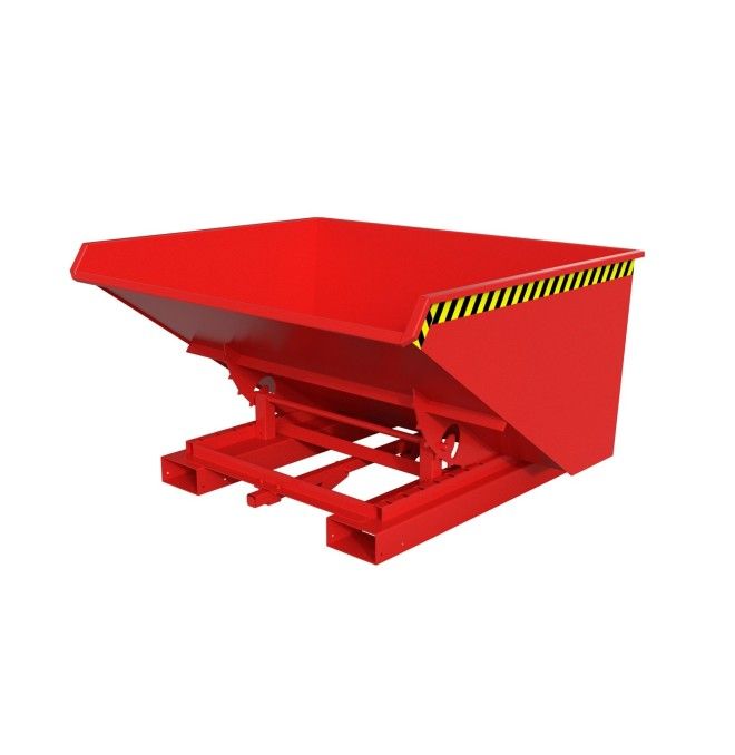Tilting Container--Container tilting, painted, Red fire