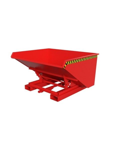 Recipiente Inclinável--Recipiente tilting, pintado, fogo vermelho