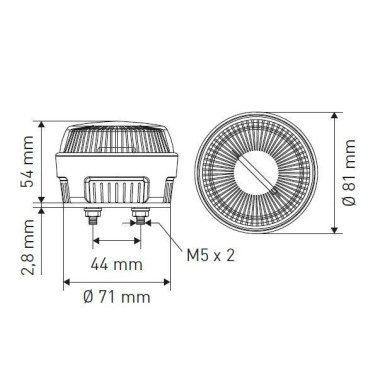 Headlights and Safety Mirrors--White xenon light flash 2