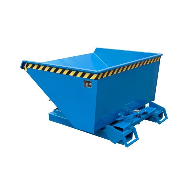Tilting Container--Container tilting, painted, light blue