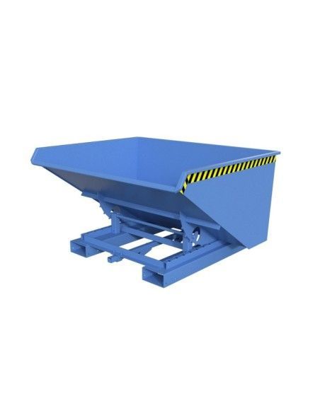 Tilting Container--Container tilting, painted, light blue