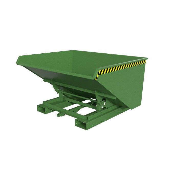 Bacs Basculants--Conteneur Basculante, peinte, verte