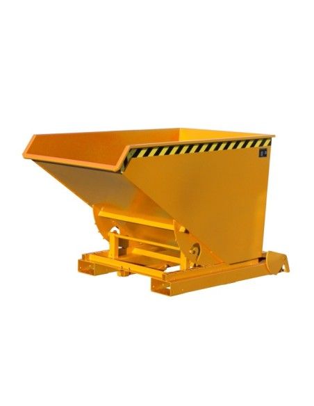 Contenedor basculante, pintado, Amarillo naranja