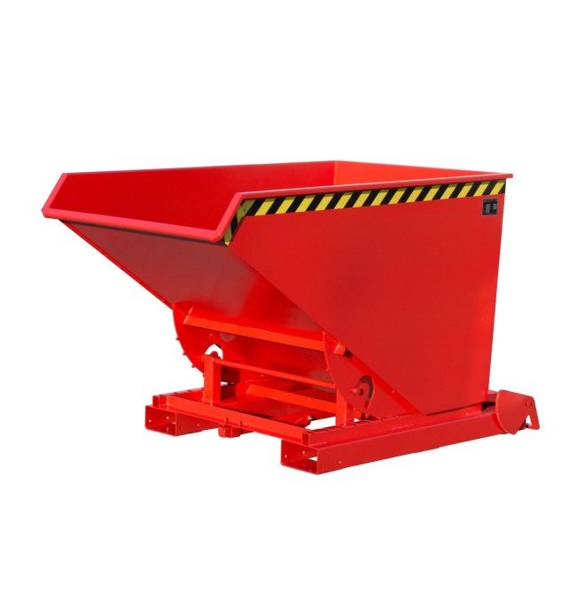Tilting Container--Container tilting, painted, Red fire