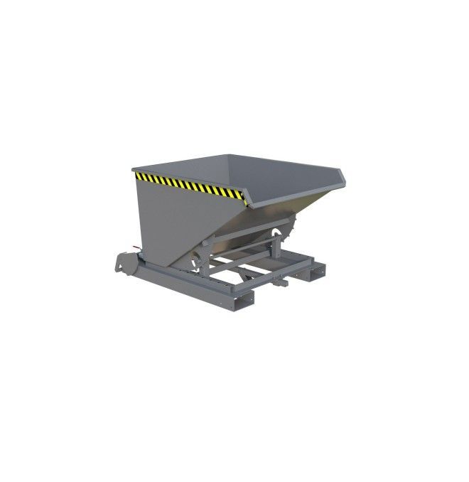 Tilting Container--Container of chips, painted, gray mouse