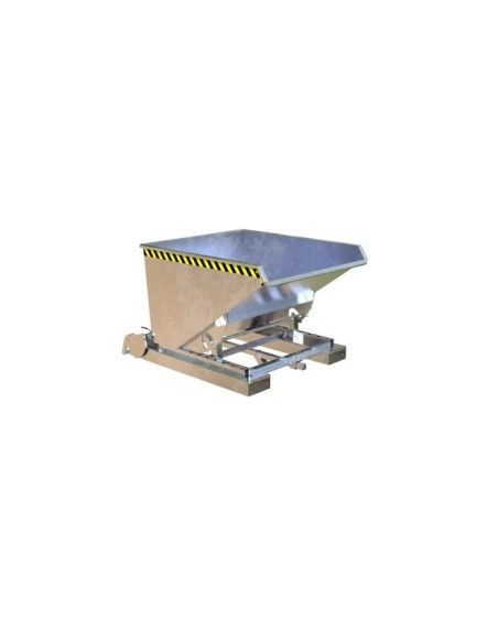 Tilting Container--Container of chips, hot galvanized