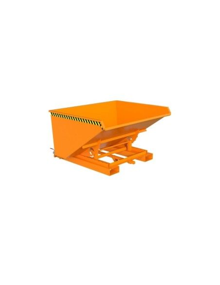 Tilting Container--Container of chips, painted, Orange yellow