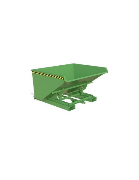 Tilting Container--Container of chips, painted, green