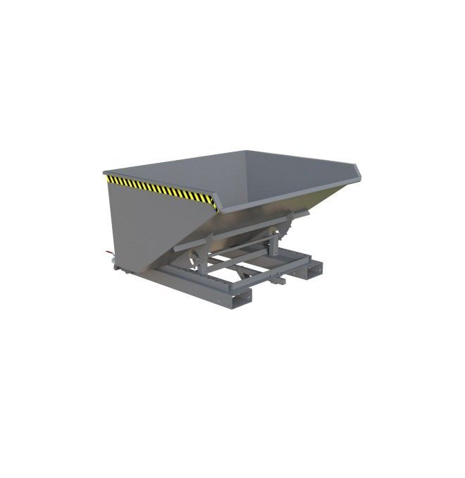 Tilting Container--Container of chips, painted, gray mouse