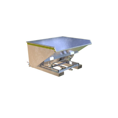 Tilting Container--Container of chips, hot galvanized