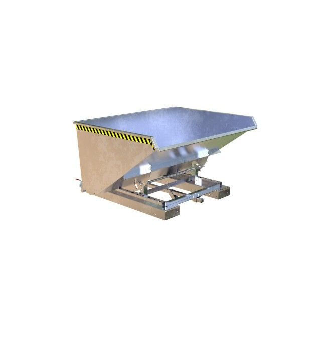 Tilting Container--Container of chips, hot galvanized